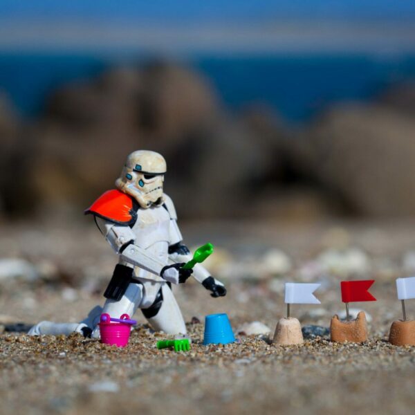 As happy as a Sand Trooper on the beach